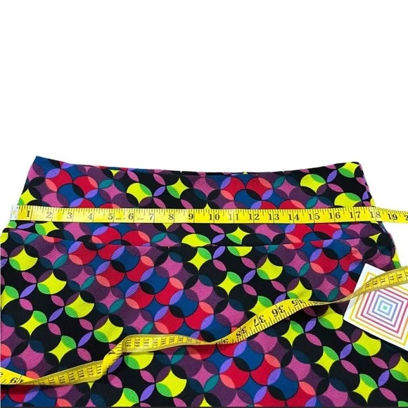 LuLaRoe Cassie Pencil Skirt Multicolor Retro Print NWT - Picture 6 of 7